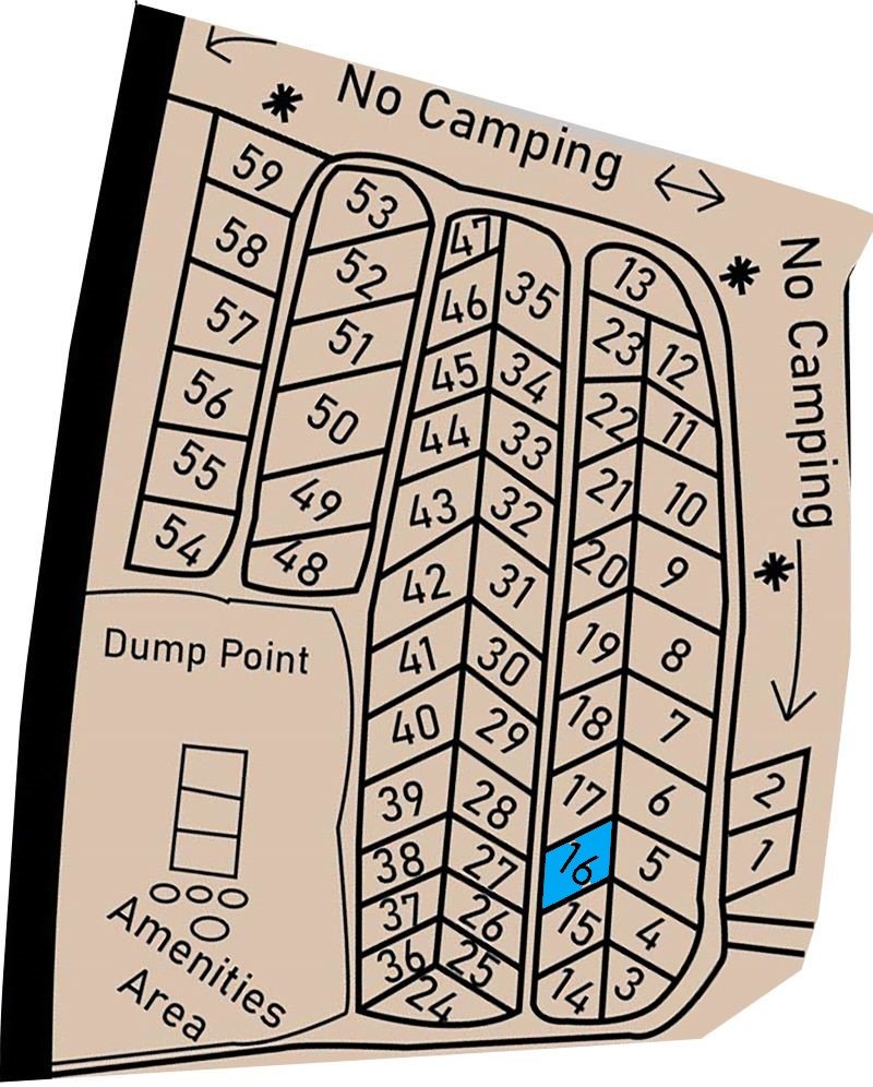 Allocated Lake Front Camp Location 16