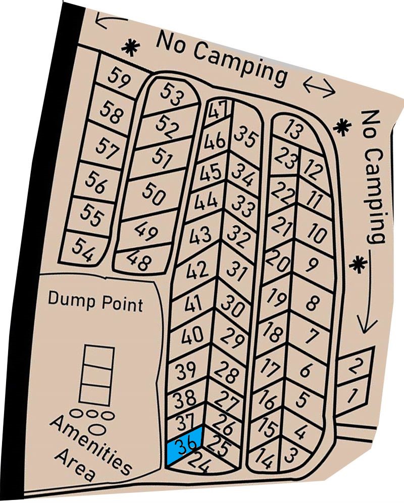 Allocated Lake Front Camp Location 36
