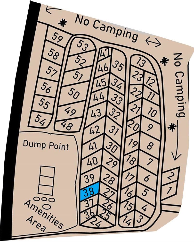 Allocated Lake Front Camp Location 38