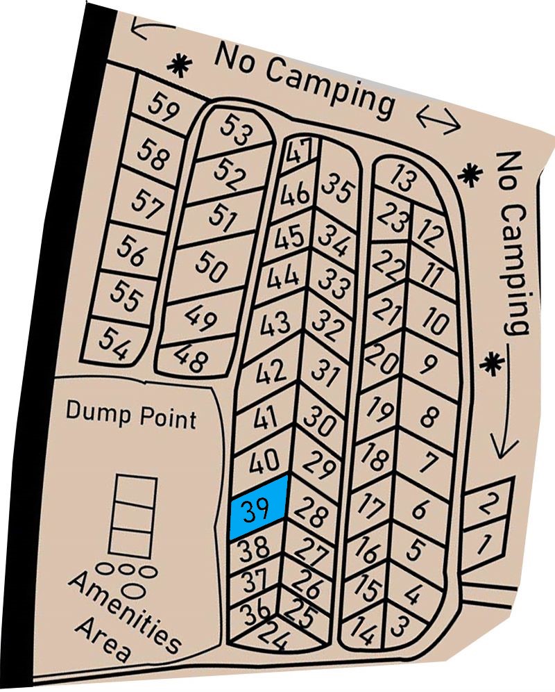 Allocated Lake Front Camp Location 39