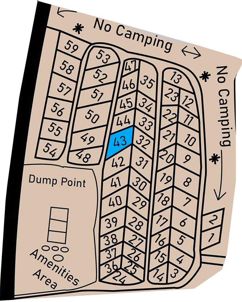Allocated Lake Front Camp Location 43