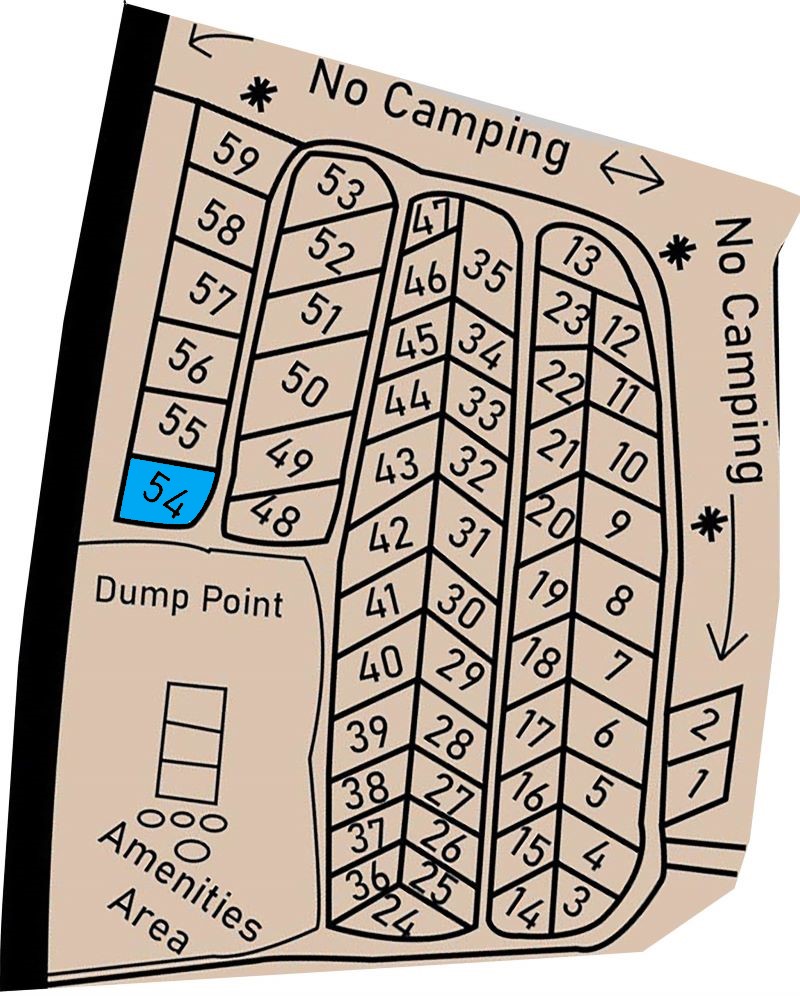 Allocated Lake Front Camp Location 54