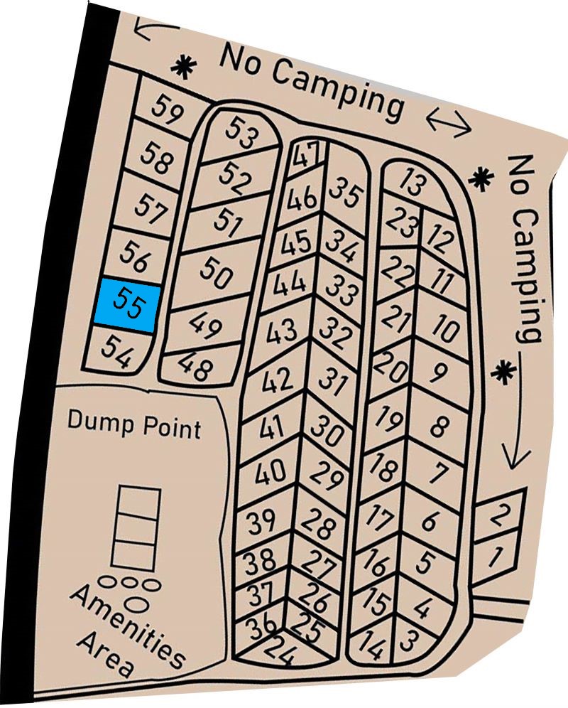Allocated Lake Front Camp Location 55