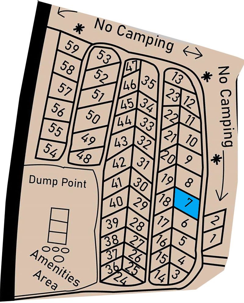 Allocated Lake Front Camp Location 7